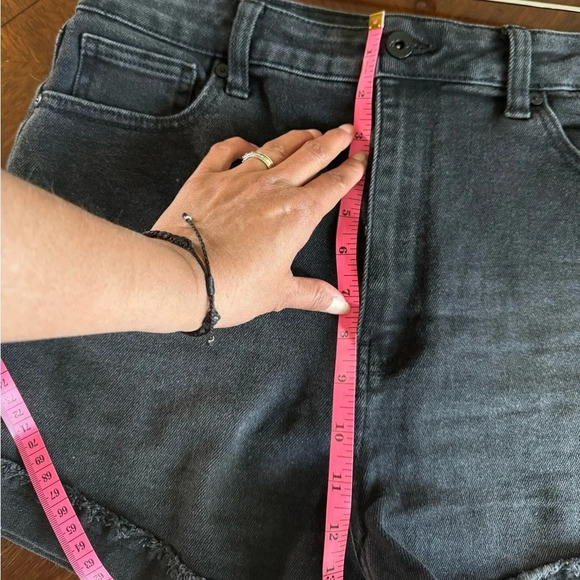 Kendall & Kylie Drifter High Rise Cuffed Cutoff Shorts Junior's Sz 13/31 Denim - Picture 6 of 7